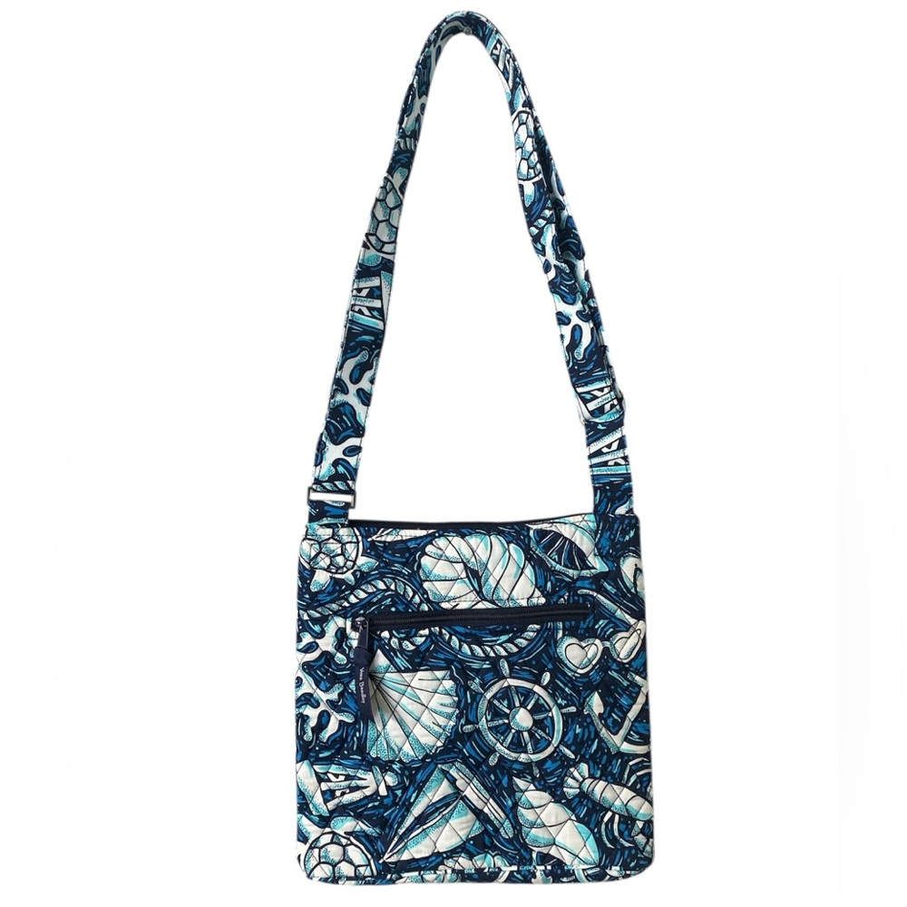NWT Vera Bradley Blue and White Hipster Shore Enough Crossbody Bag